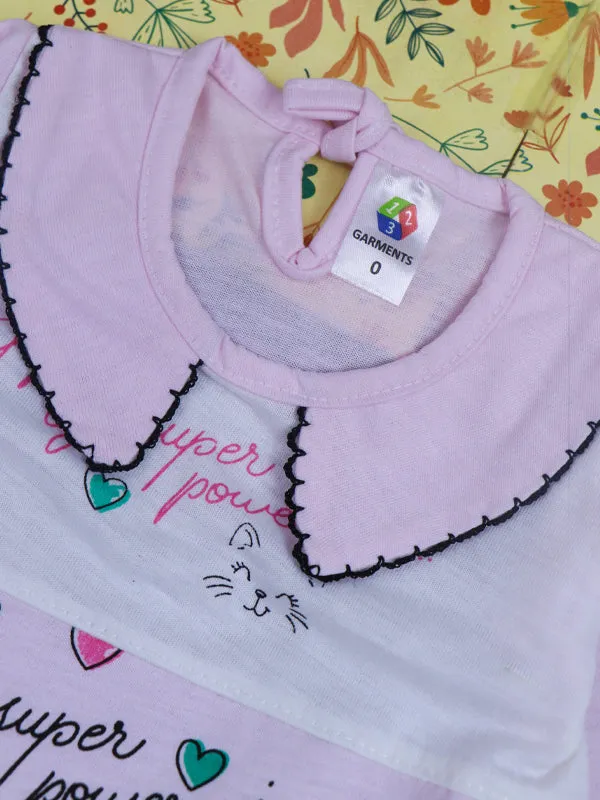 0Mth - 3Mth Smile Pink Baby Suit For Newborn NBS80