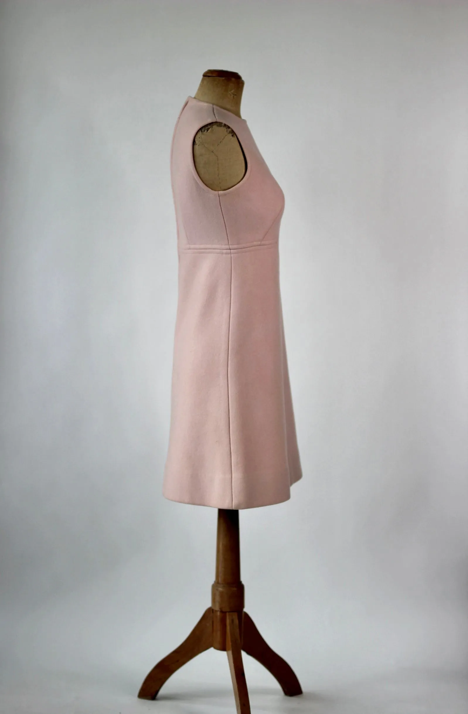 1960s Pink Wool Dress and Coat by Lanz// Size S/M