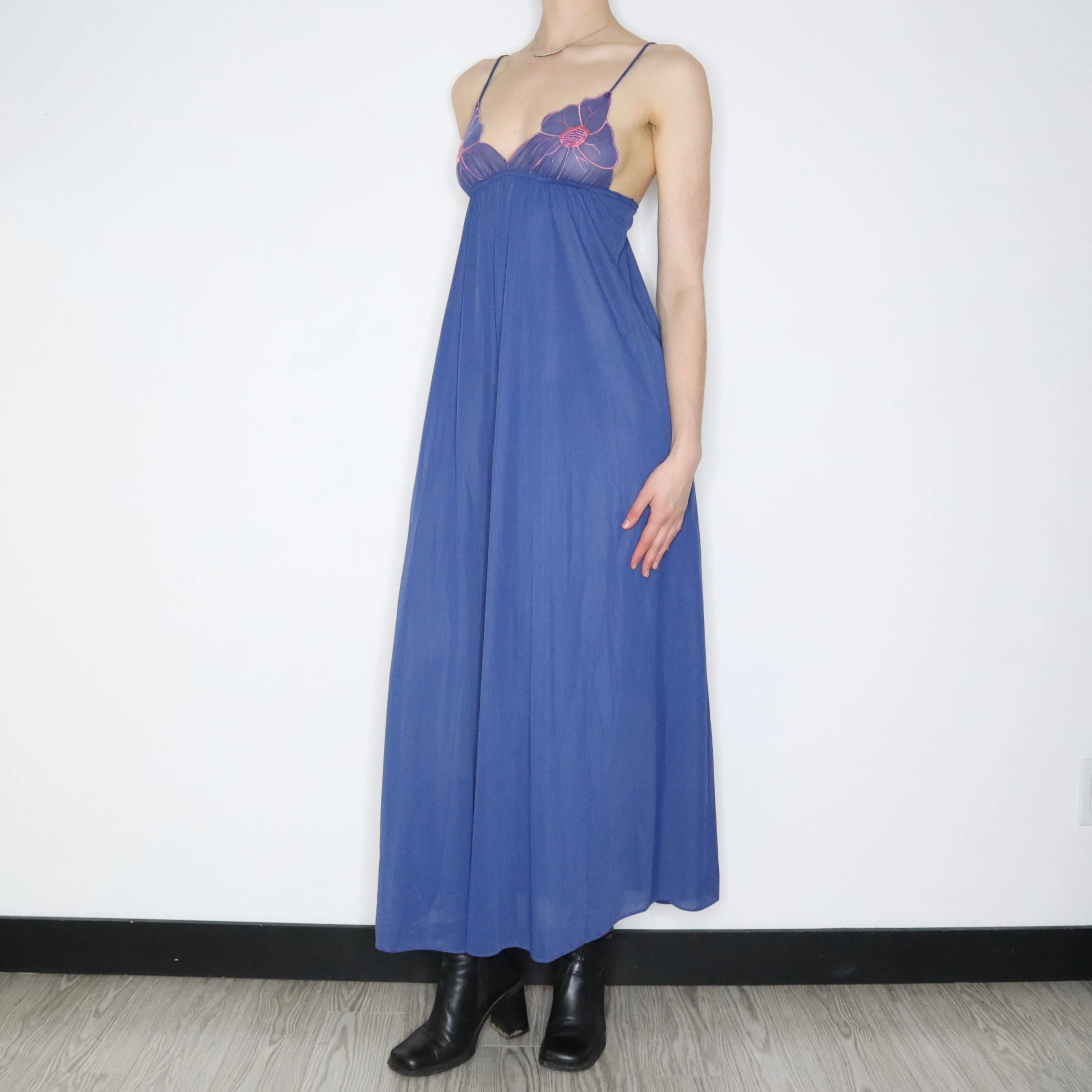 70s Blue Nightgown (Small) 