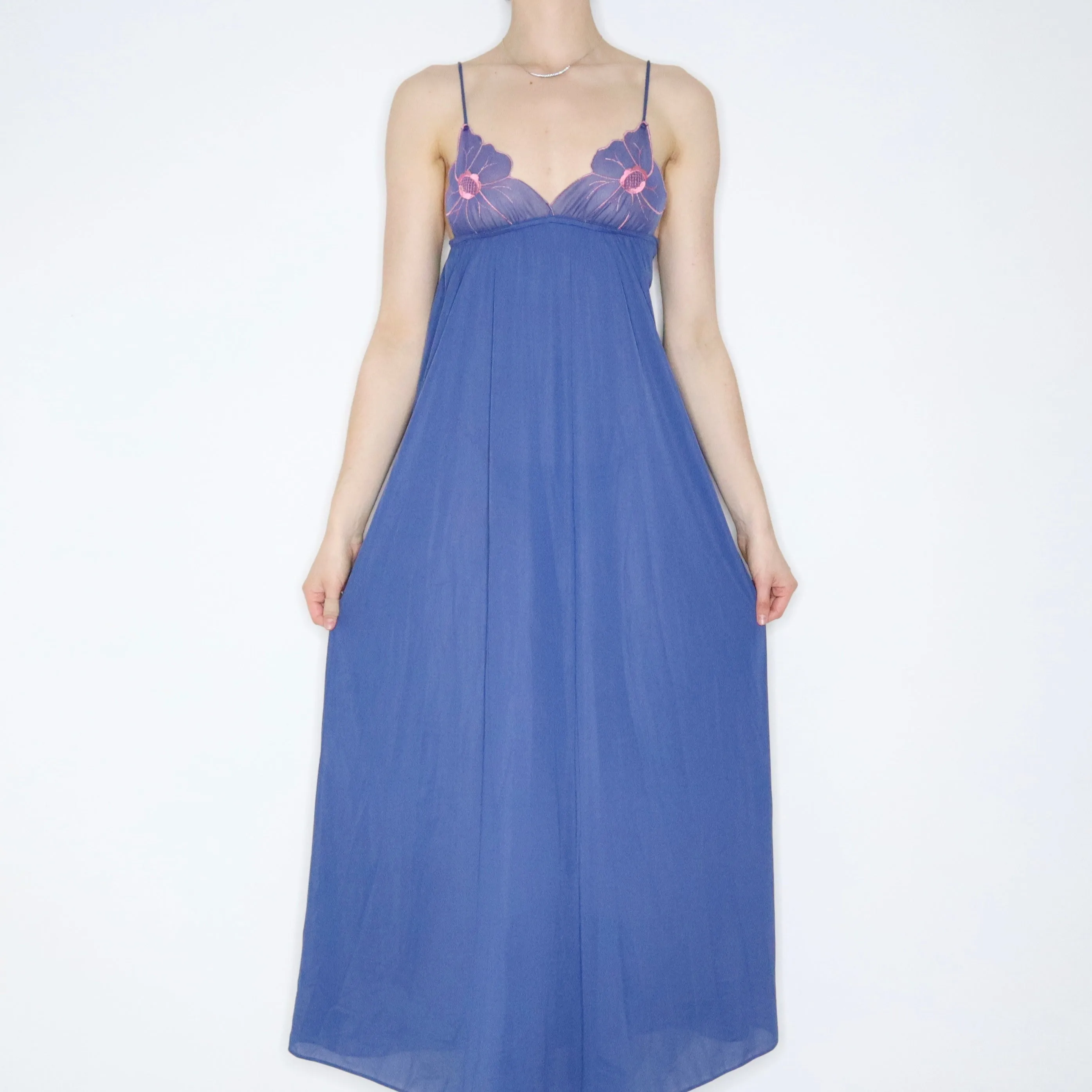 70s Blue Nightgown (Small) 