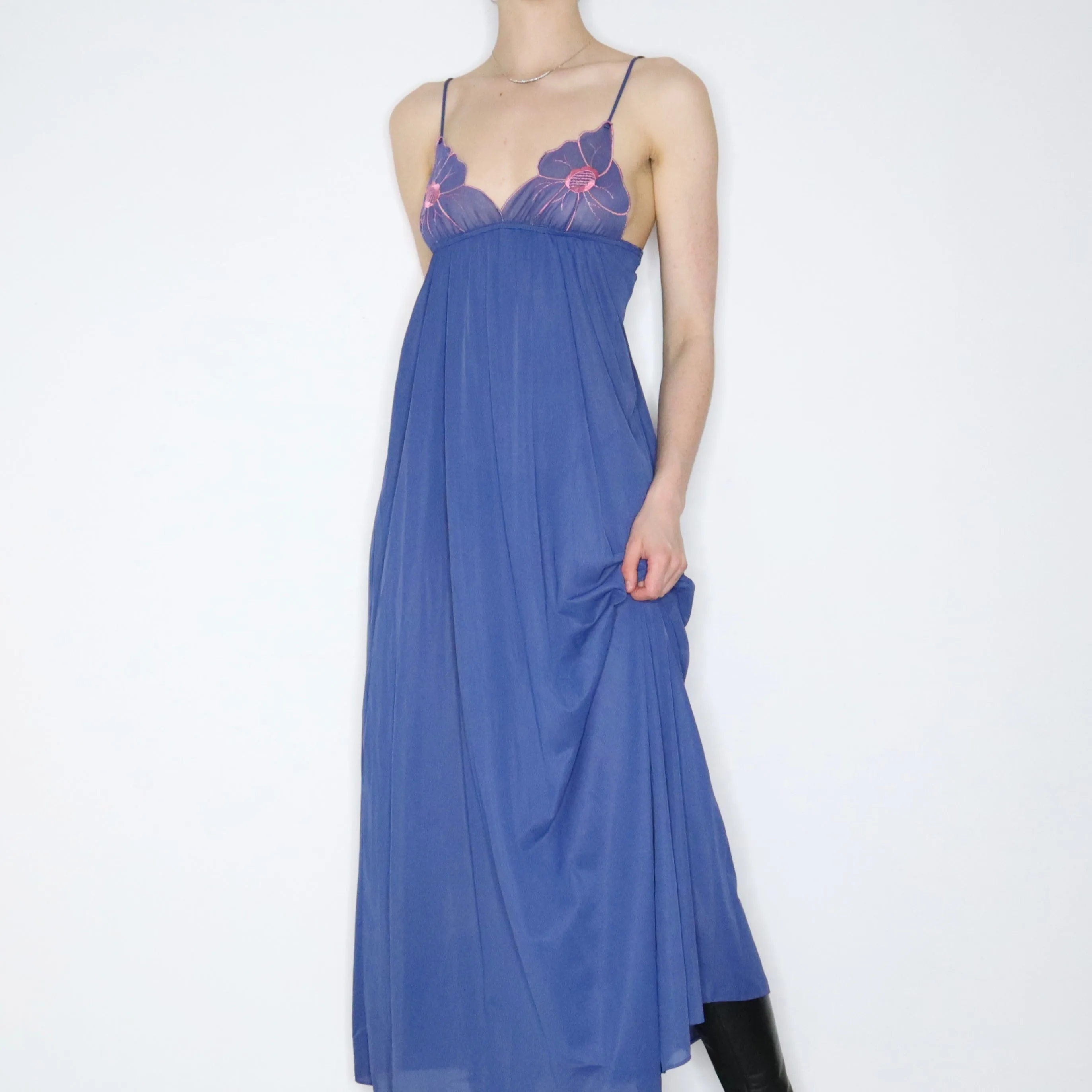 70s Blue Nightgown (Small) 