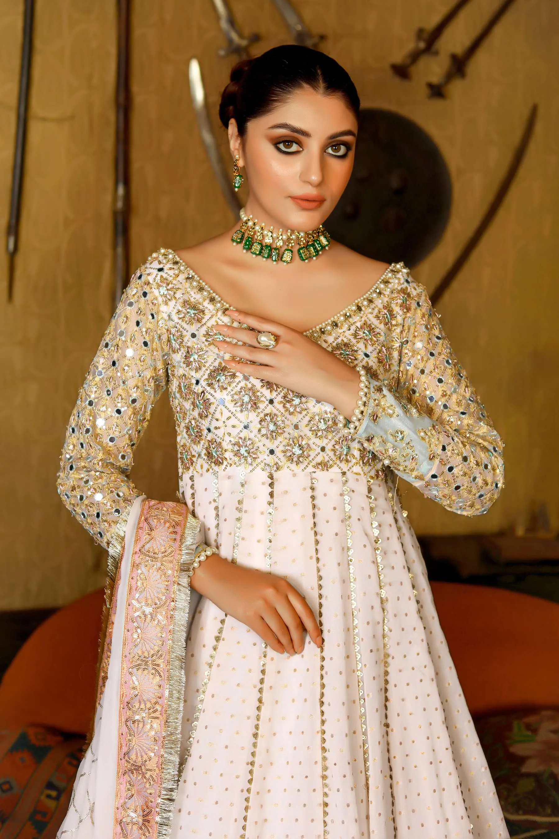 Arif Ashraf - Chandini - Off white - Chiffon - 2 Piece