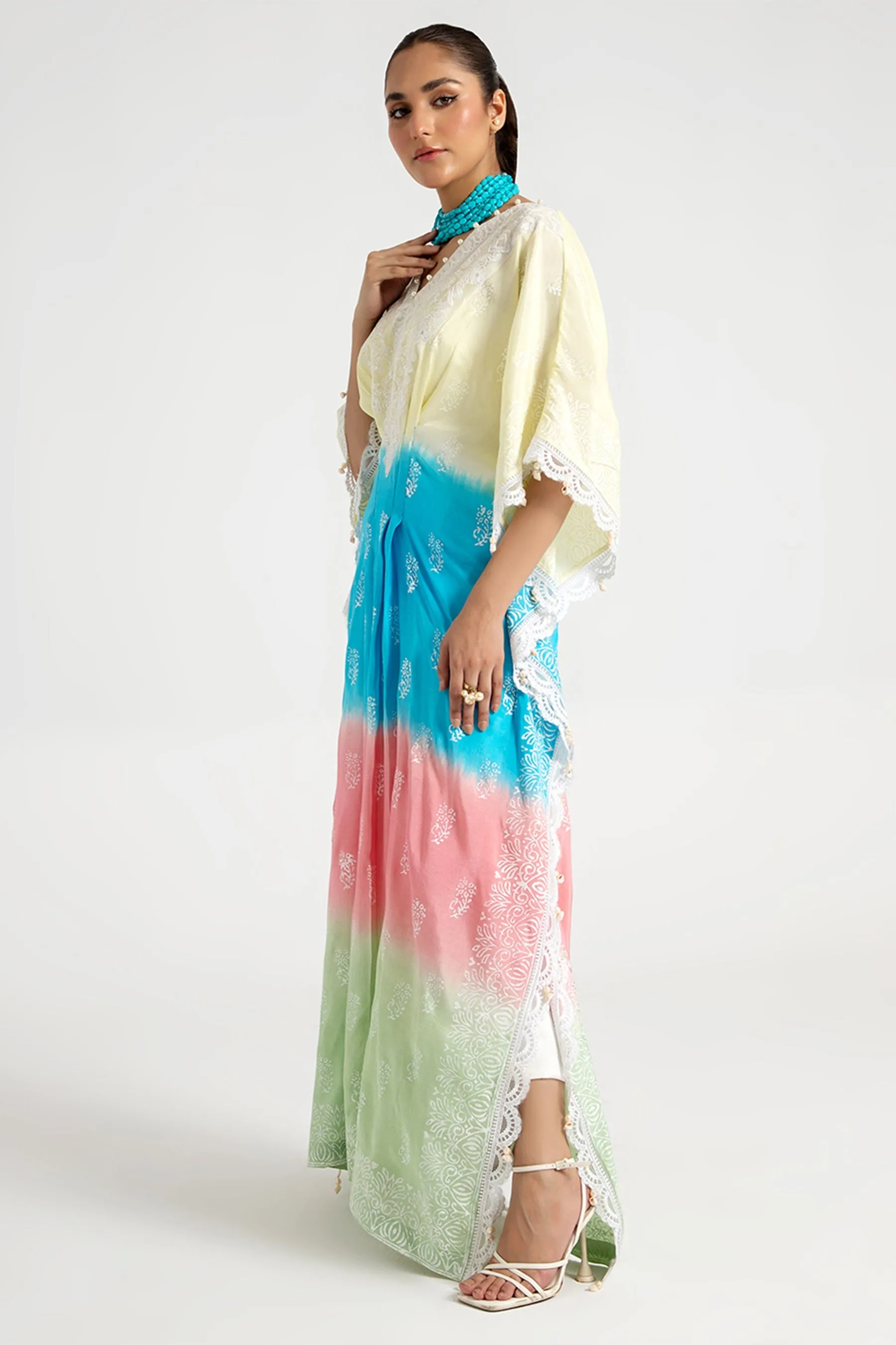Arif Ashraf - Sari - Multi - Viscose Blend and Raw Silk - 2 Piece