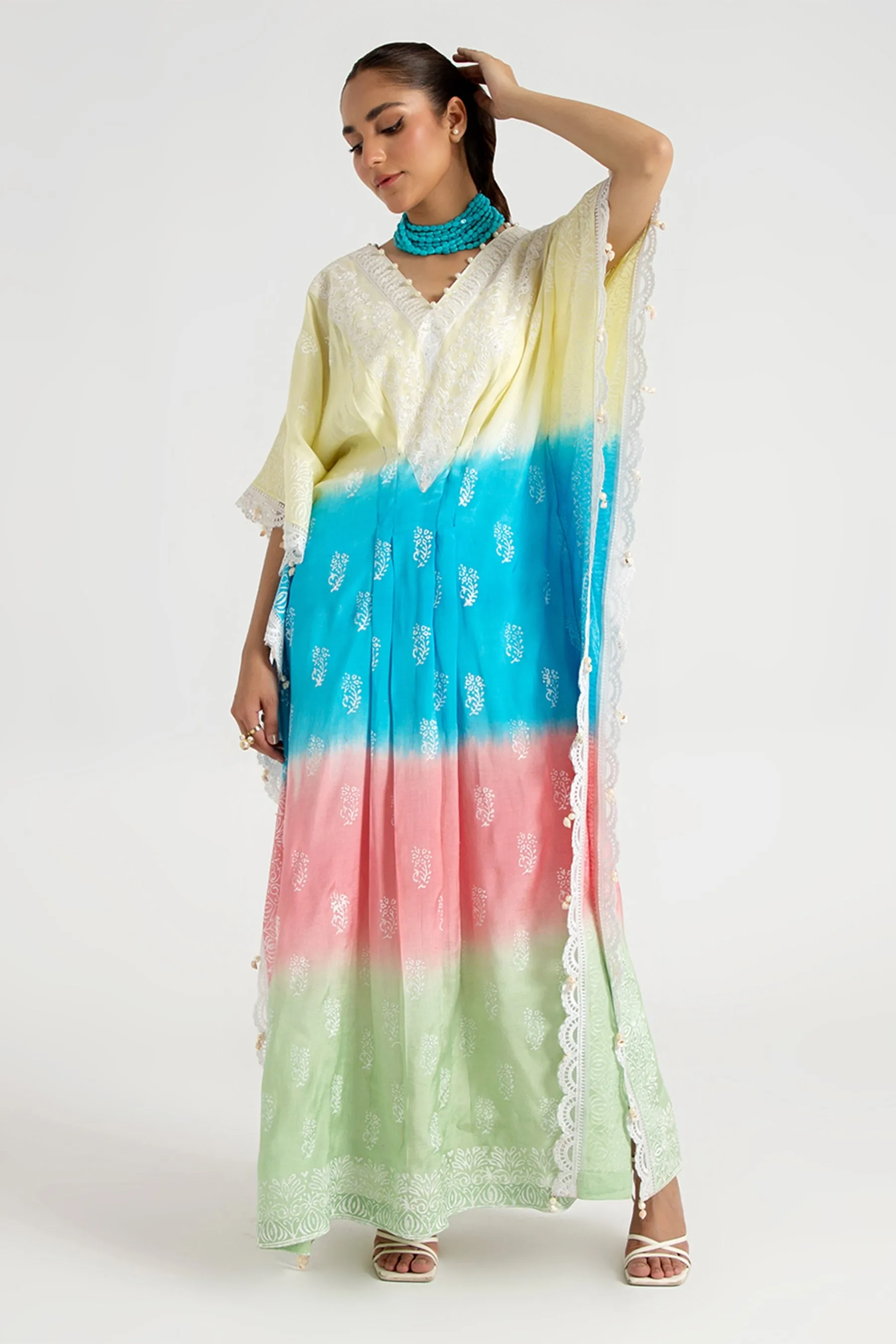 Arif Ashraf - Sari - Multi - Viscose Blend and Raw Silk - 2 Piece