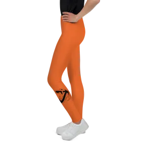 Athletic Apparatus Orange Black logo V3 Youth Leggings