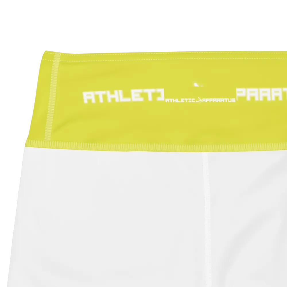 Athletic Apparatus Starship White logo White stitch V3 Yoga Leggings