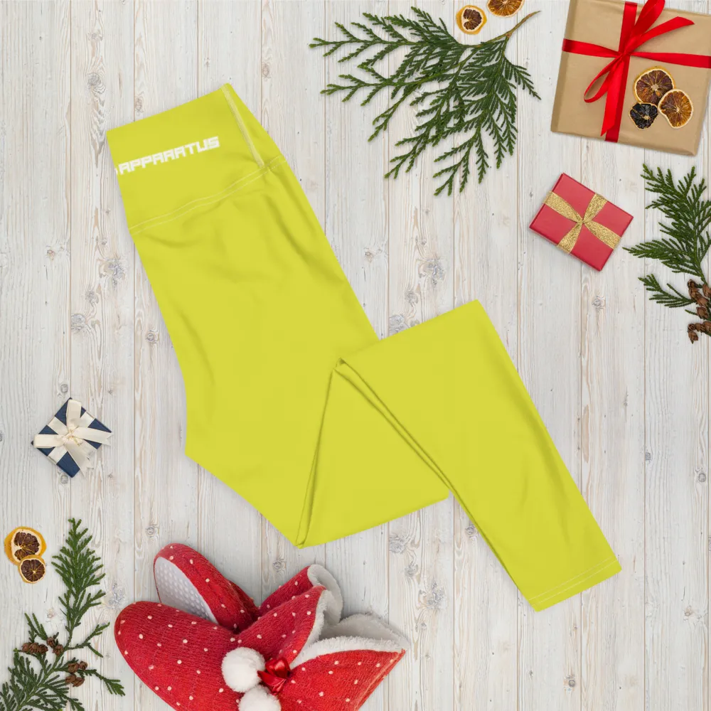 Athletic Apparatus Starship White logo White stitch V3 Yoga Leggings