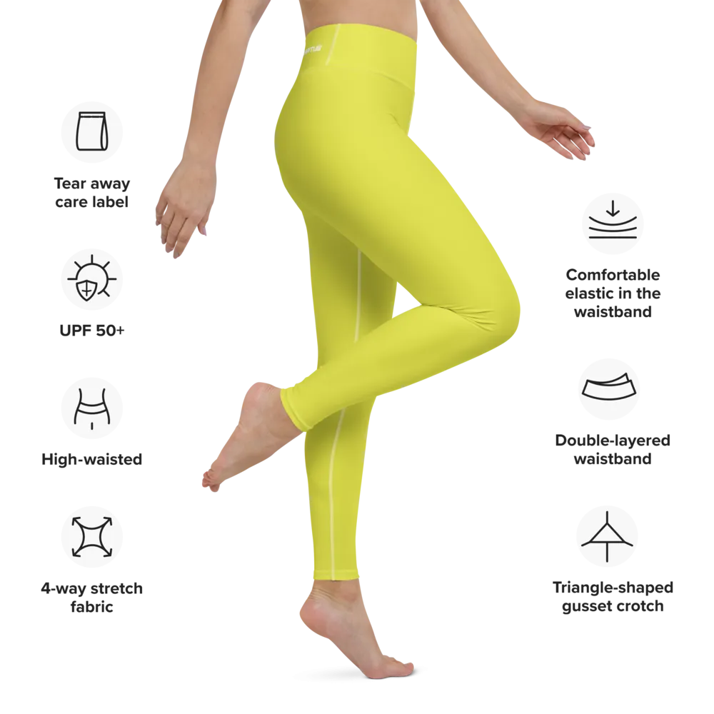 Athletic Apparatus Starship White logo White stitch V3 Yoga Leggings