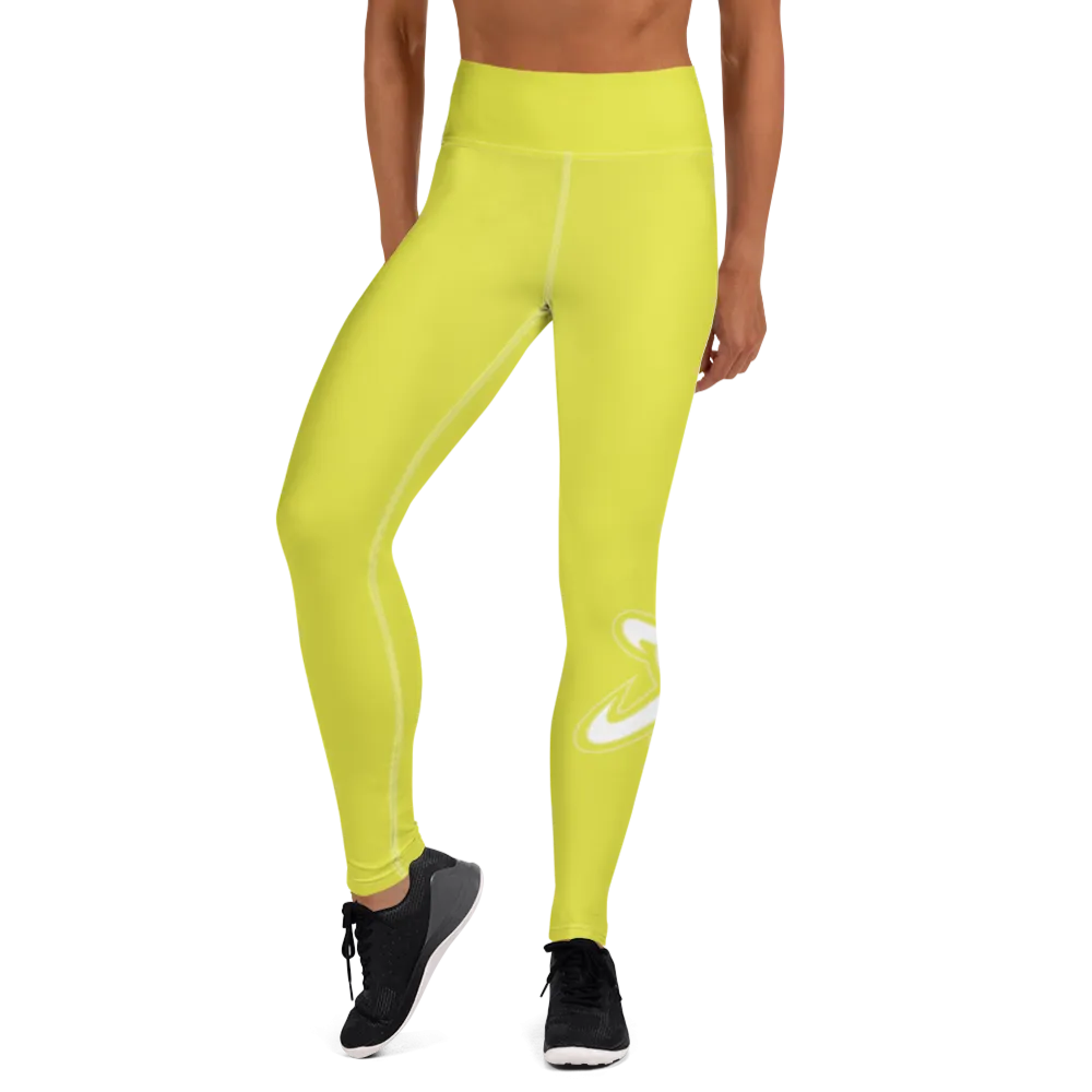 Athletic Apparatus Starship White logo White stitch V3 Yoga Leggings