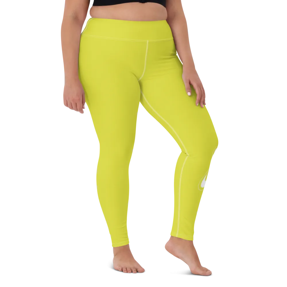 Athletic Apparatus Starship White logo White stitch V3 Yoga Leggings