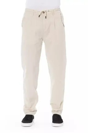 Baldinini Trend Beige Cotton Men Chino Trousers