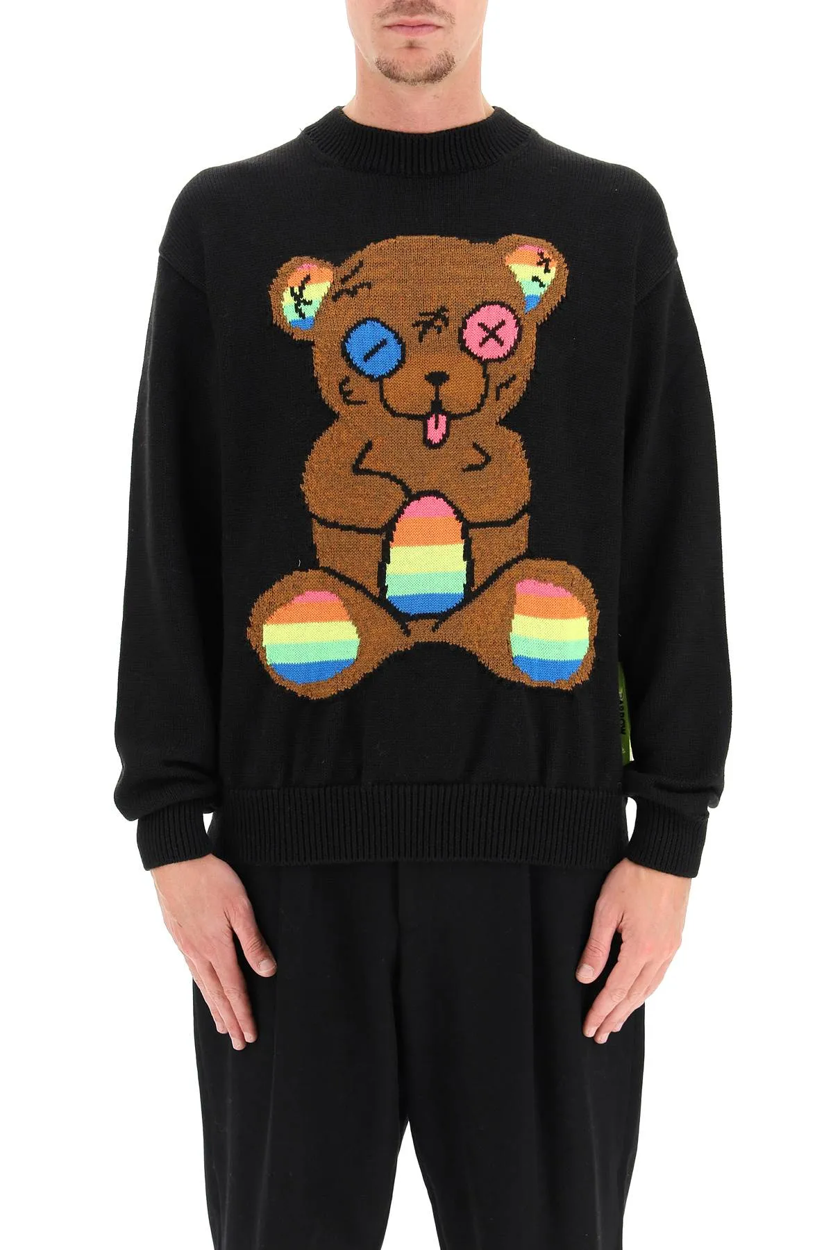 Barrow Rainbow Logo Teddy Knitted Crewneck Jumper