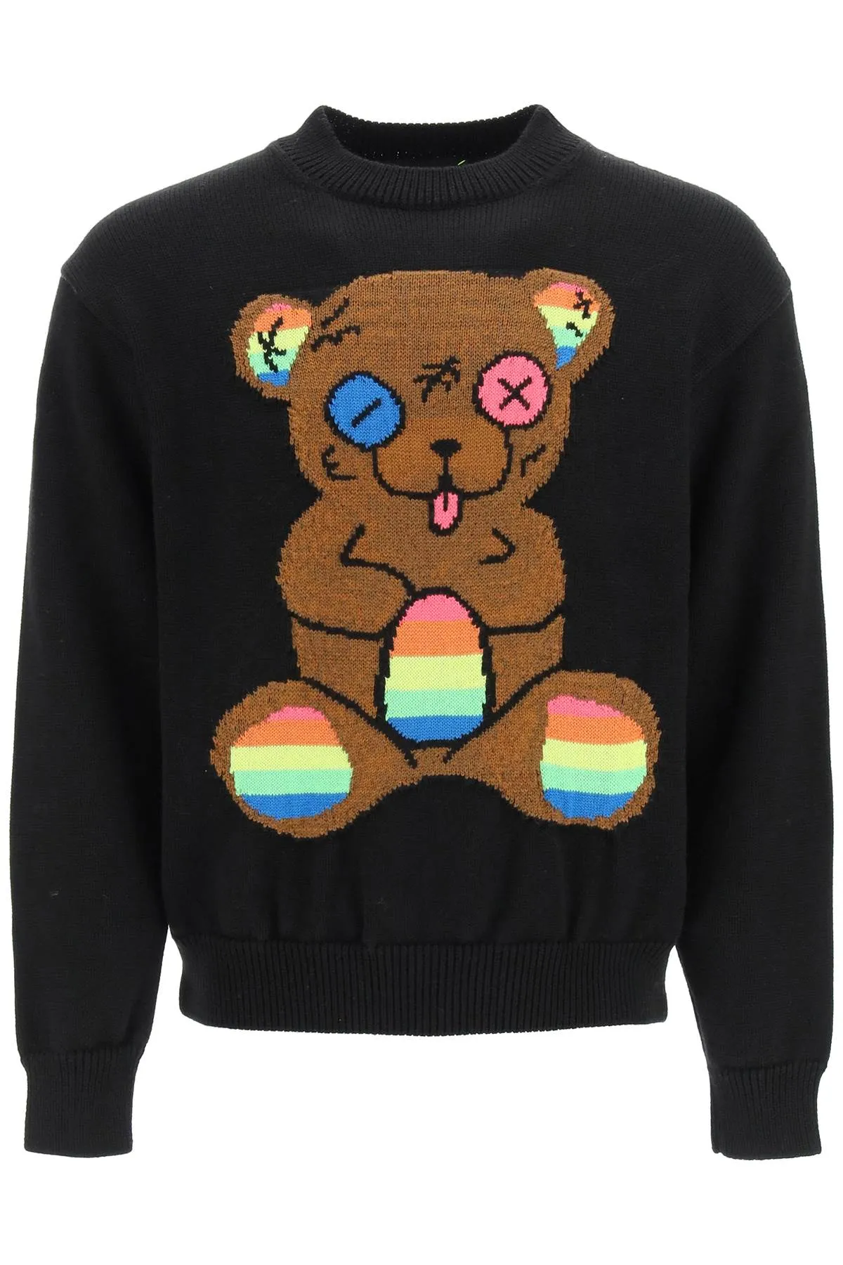 Barrow Rainbow Logo Teddy Knitted Crewneck Jumper