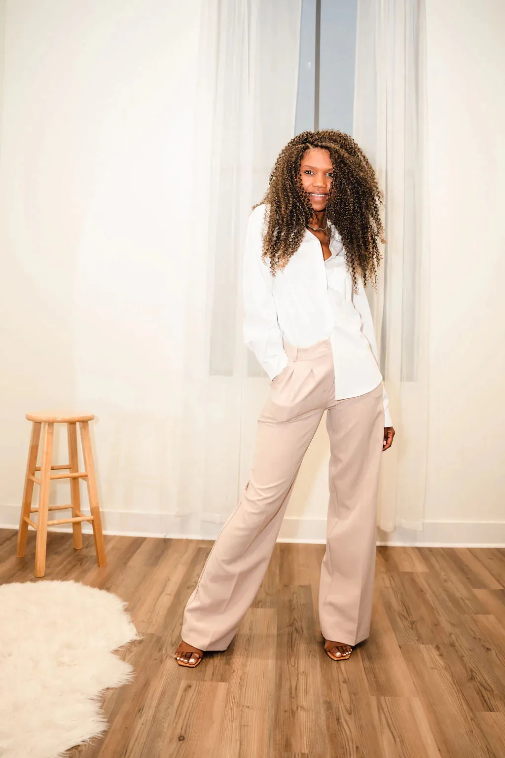 Blue Denim Joggers & Boyfriend Shirt Bundle