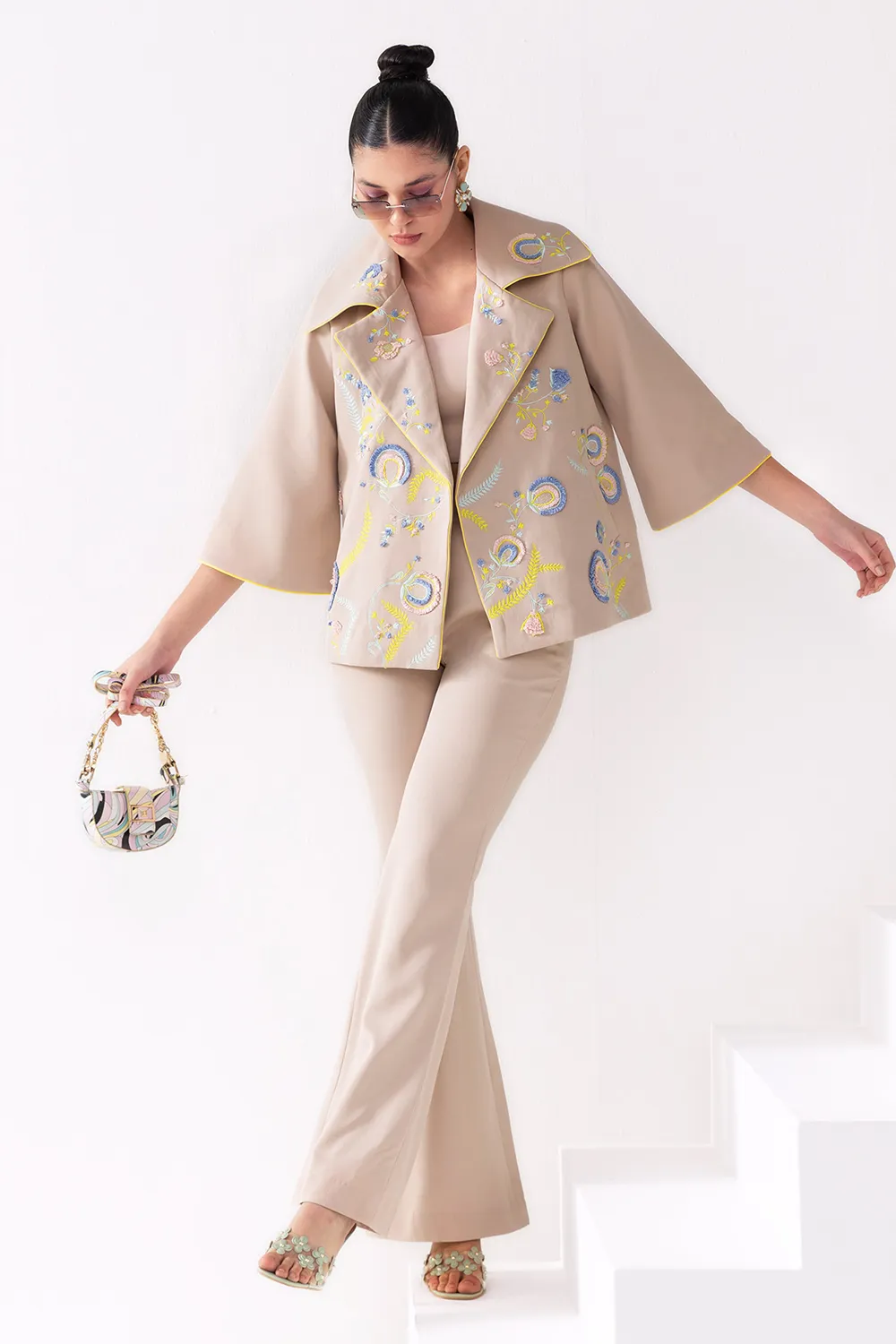 Bodrum Ecru Jacket and Pants