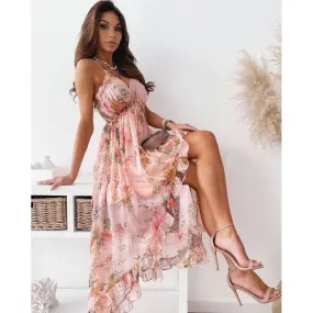 Bohemian Sexy Sling Loose Chiffon Dress