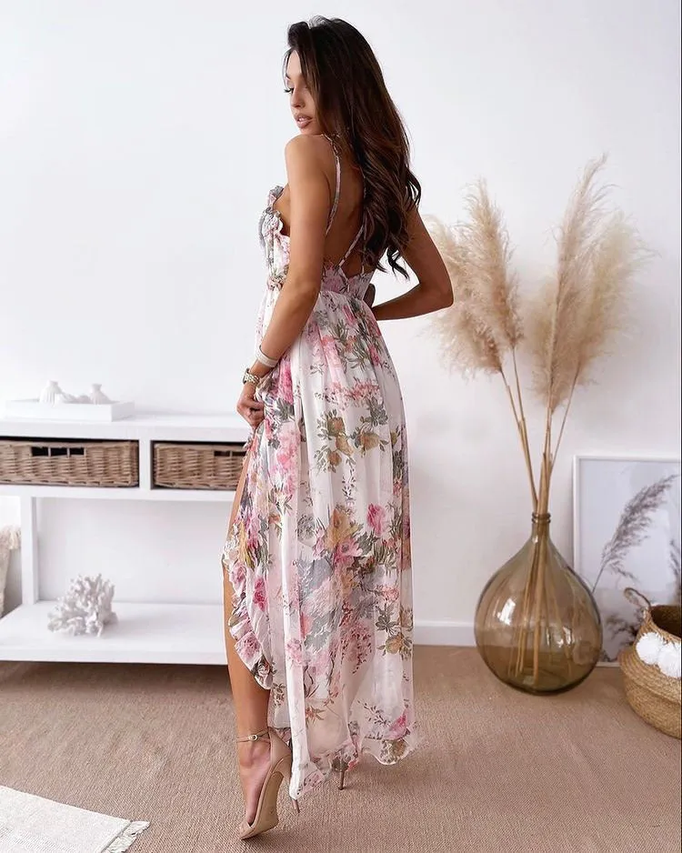 Bohemian Sexy Sling Loose Chiffon Dress