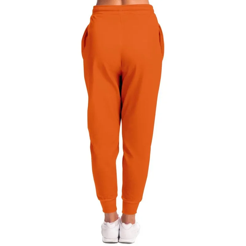 Bright Orange Joggers | Unisex | with PLUS sizes | Bright Pure Orange | C0M75Y100K0