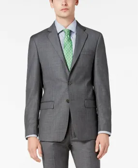 Calvin Klein Mens Slim fit Sport Coat Blazer 46 L Grey Stretch