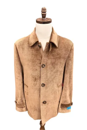 Canuti By Steven Land Mens Brown Corduroy 100% Wool Coat