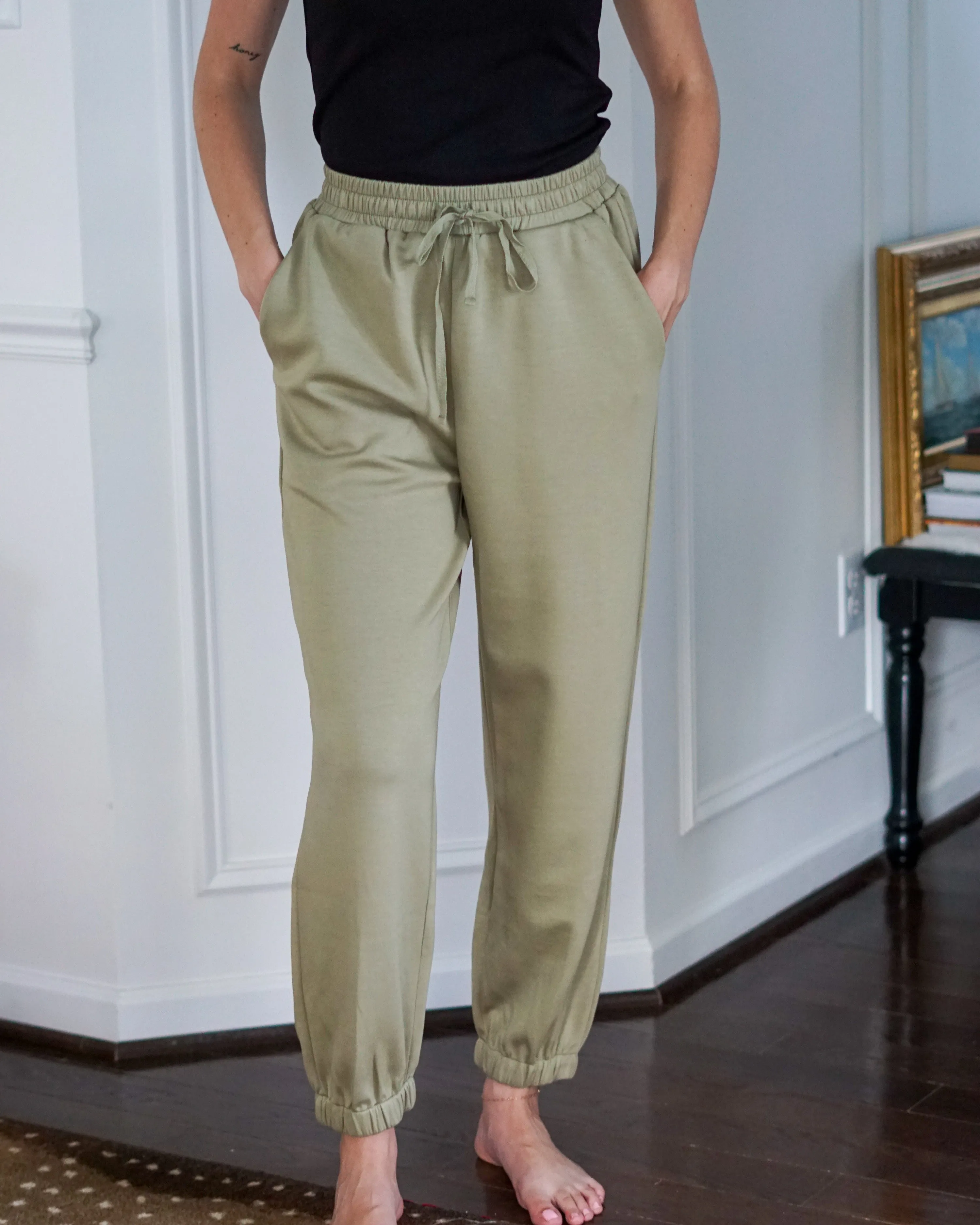 Cassandra Butter Modal Joggers // Olive