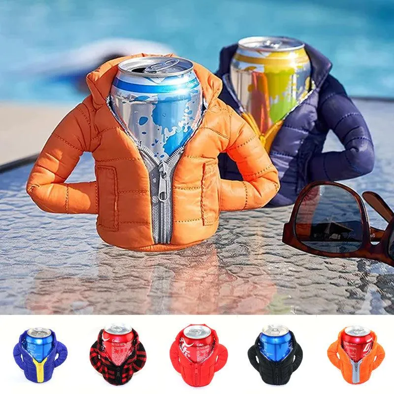 Cooling jacket for drinks - keeps drinks cold longer