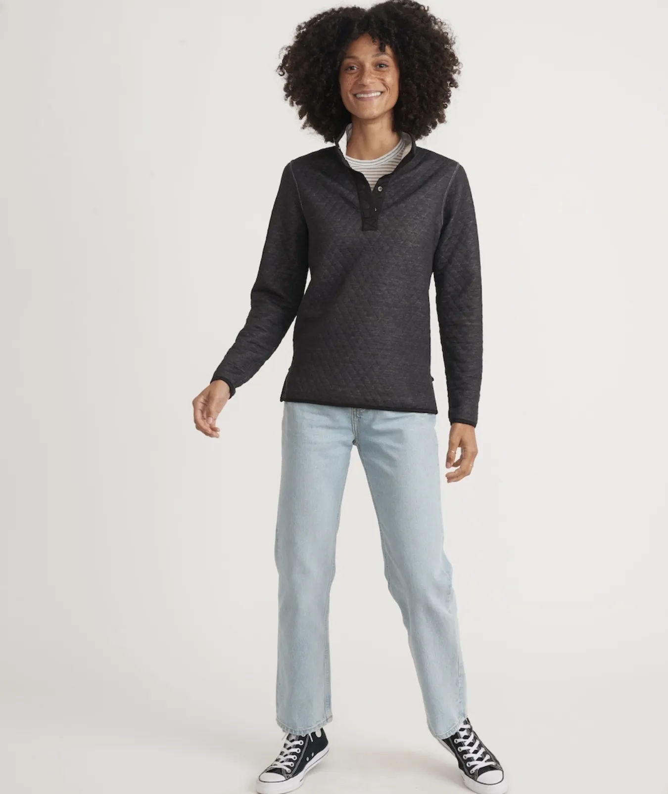 Corbet Reversible Pullover - White/Black (Women's)