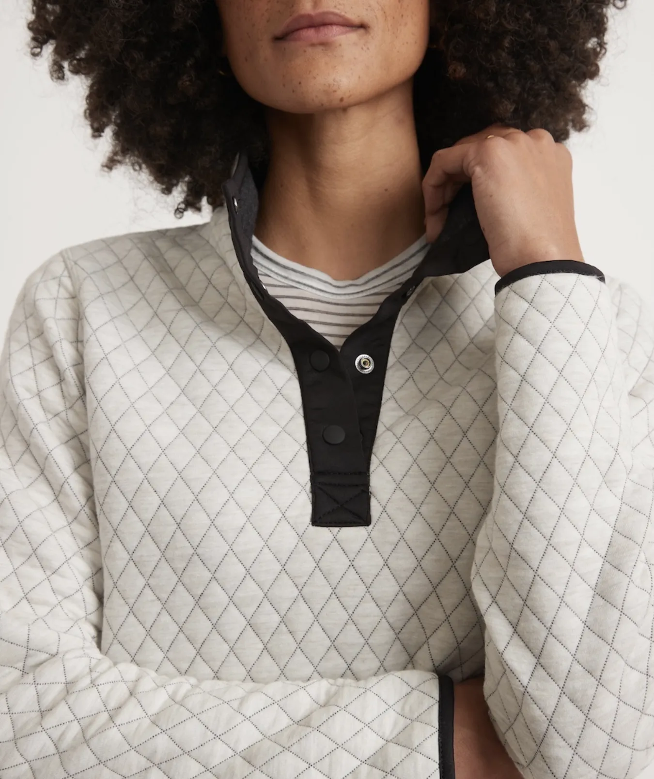 Corbet Reversible Pullover - White/Black (Women's)