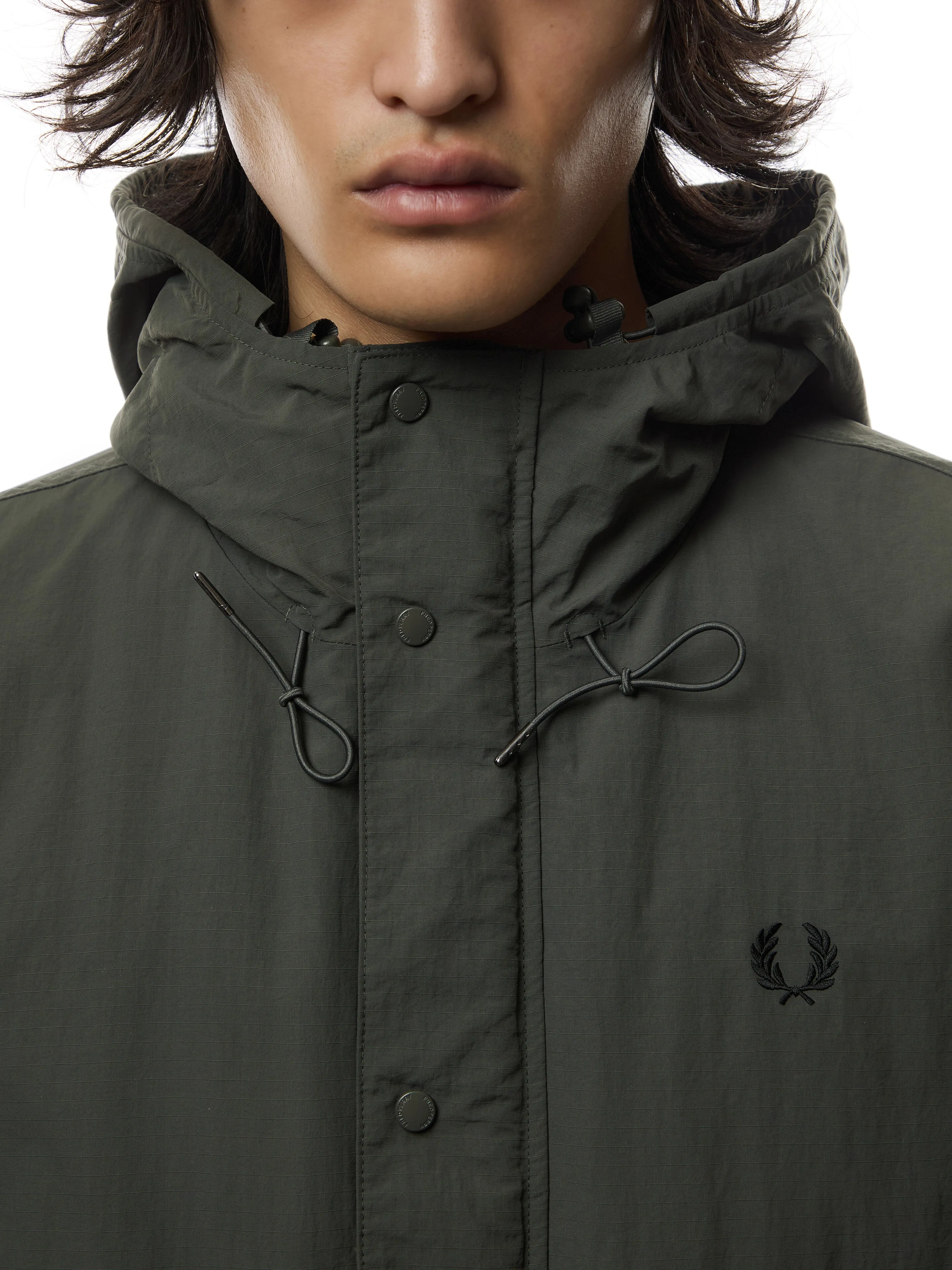 Cropped Fishing Parka Jacket