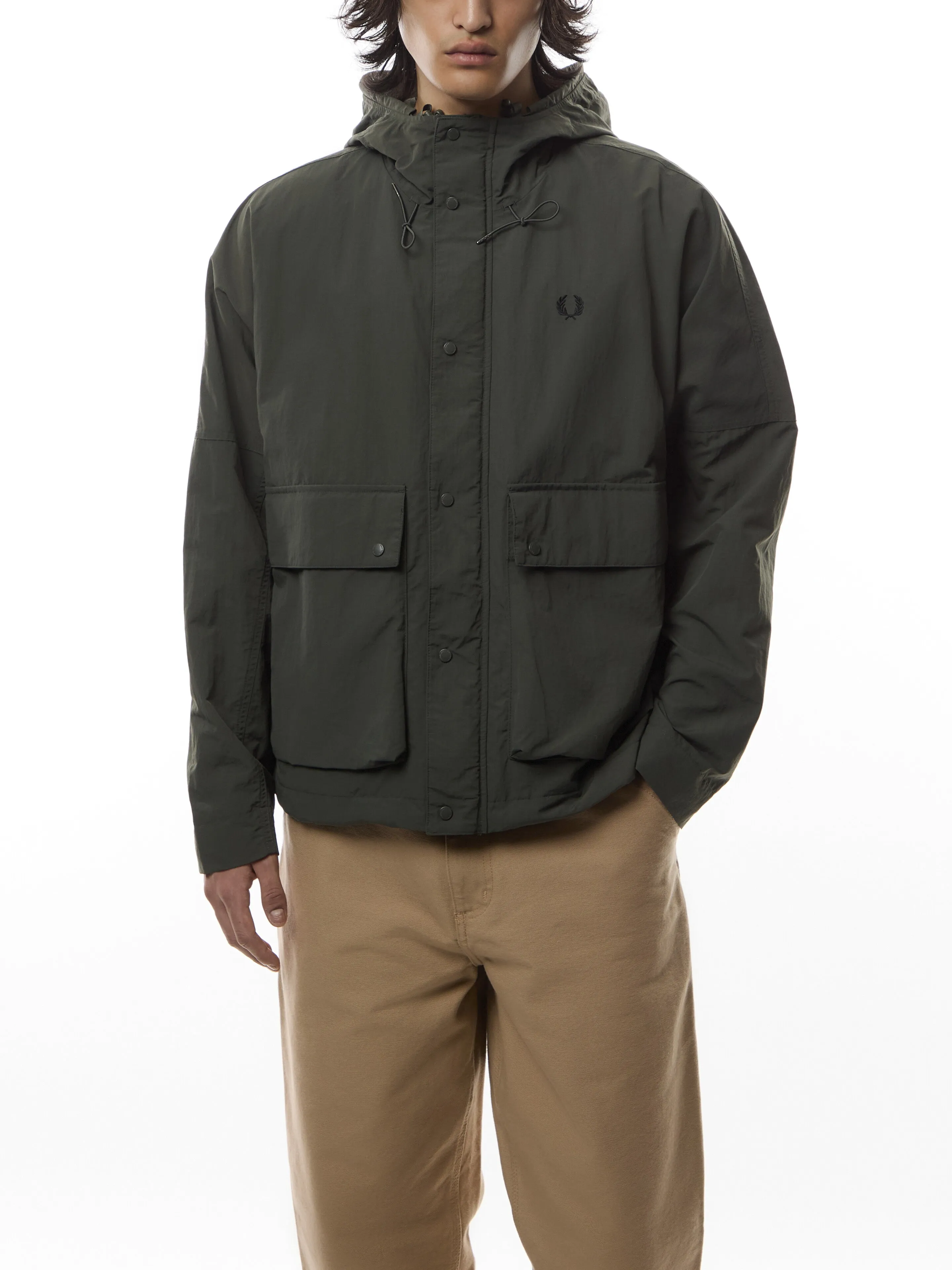 Cropped Fishing Parka Jacket