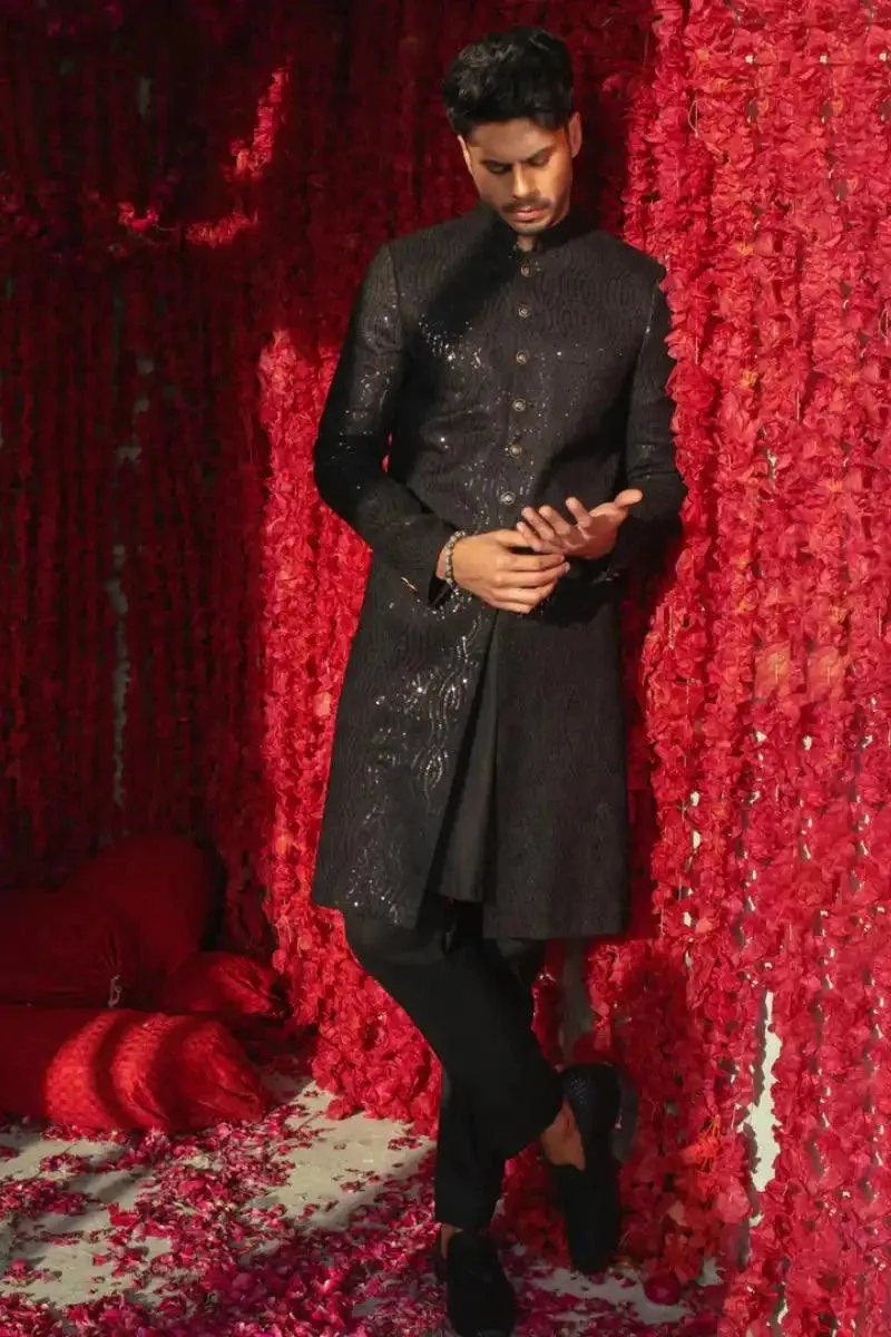 Deepak & Fahad - SHAHZOR - Black -  - 3 Piece