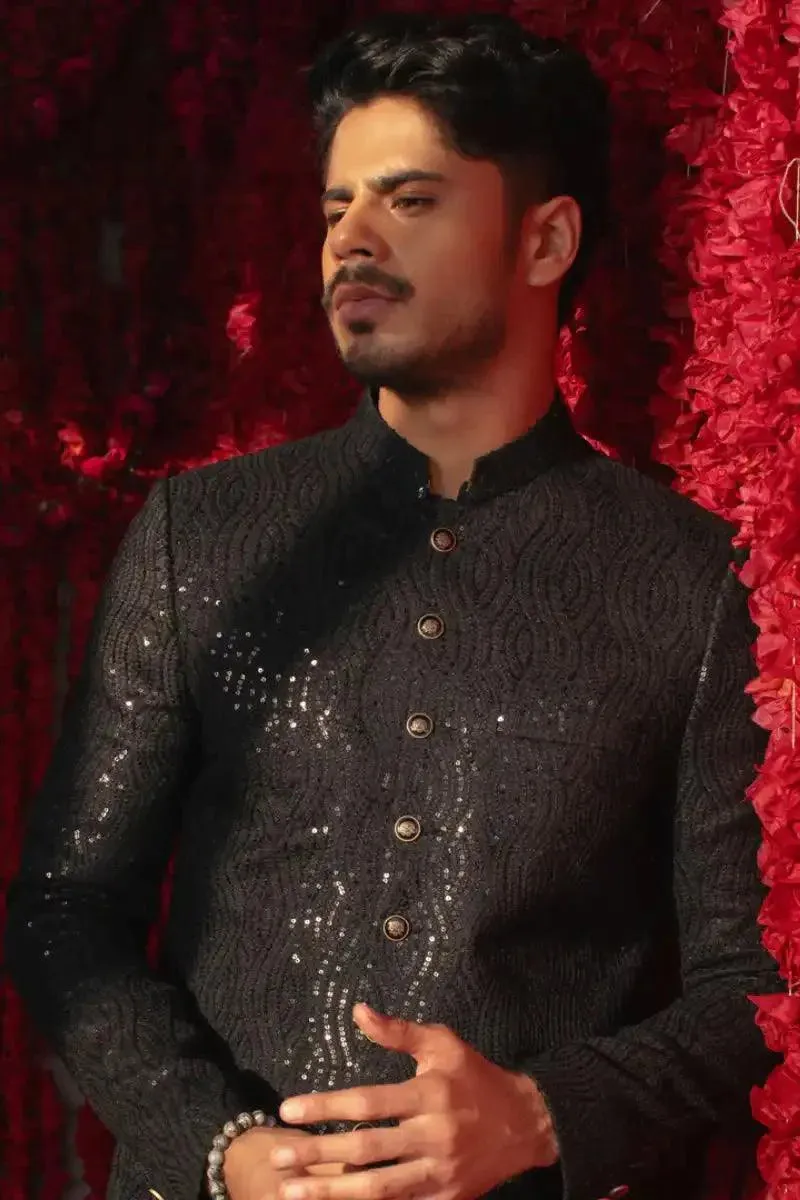 Deepak & Fahad - SHAHZOR - Black -  - 3 Piece