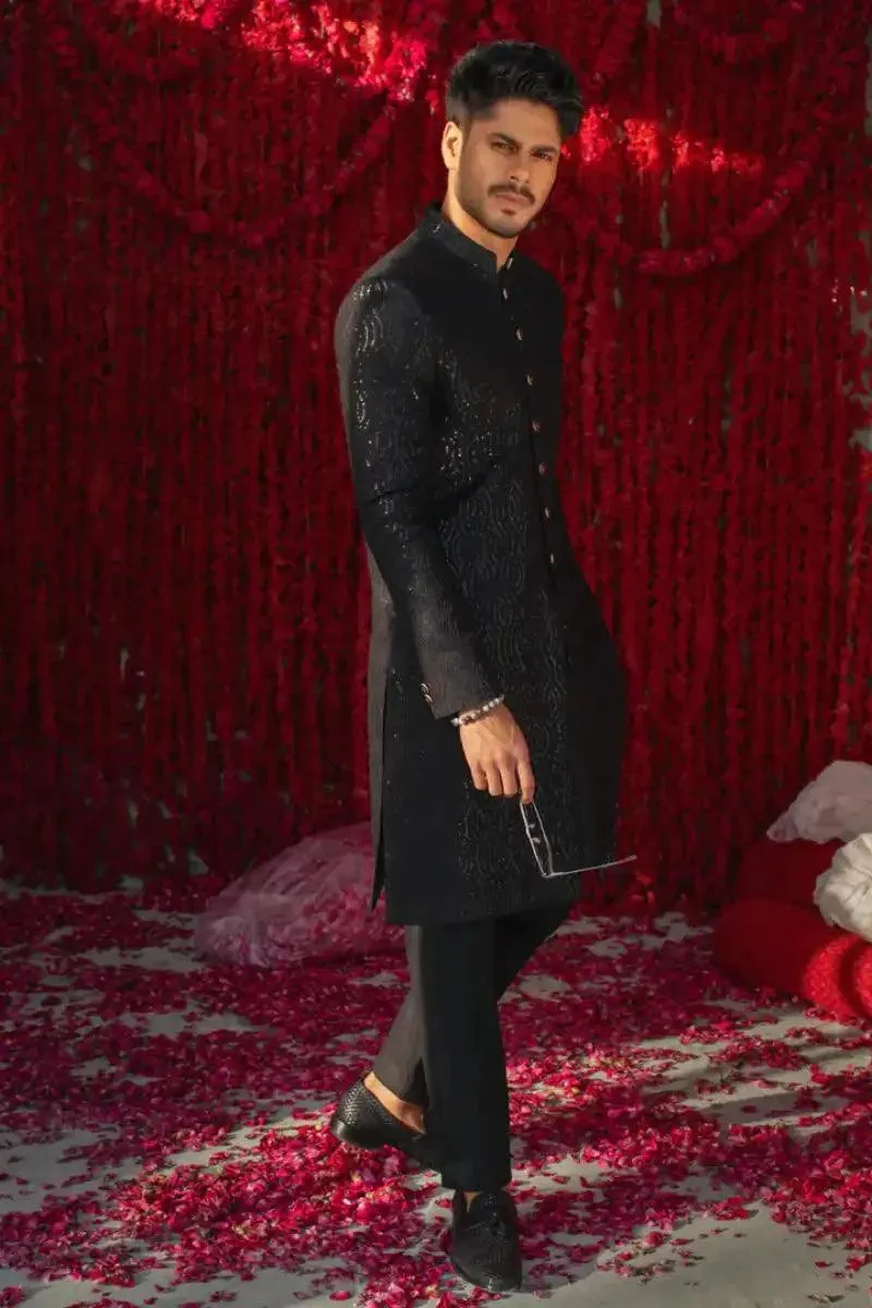 Deepak & Fahad - SHAHZOR - Black -  - 3 Piece