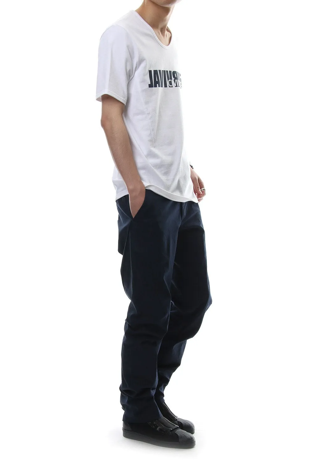 EFFICIENT 3D CHINO PANTS - Navy - CVS-0002
