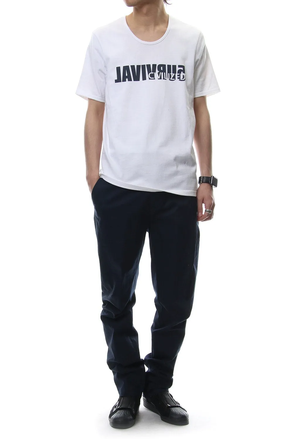 EFFICIENT 3D CHINO PANTS - Navy - CVS-0002