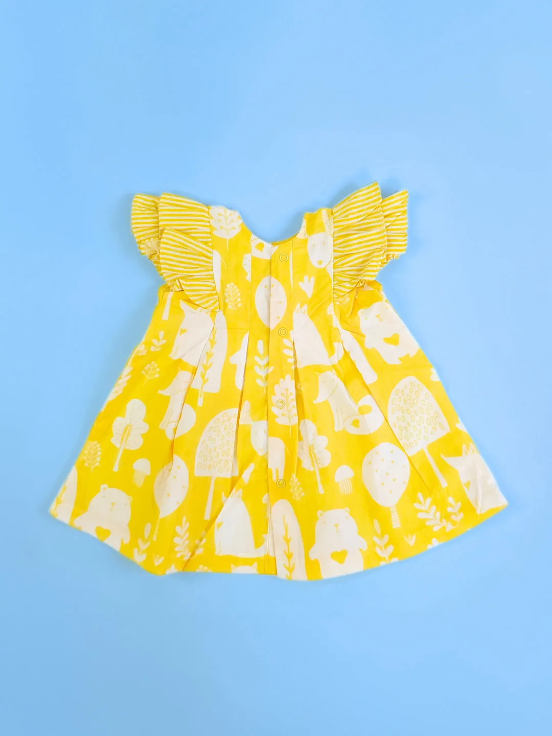 Enchanted Forest - Organic Cotton Printed Baby Girl Iris Dress