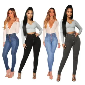 European and American high waist trousers cross-border jeans