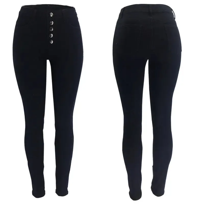 European and American high waist trousers cross-border jeans