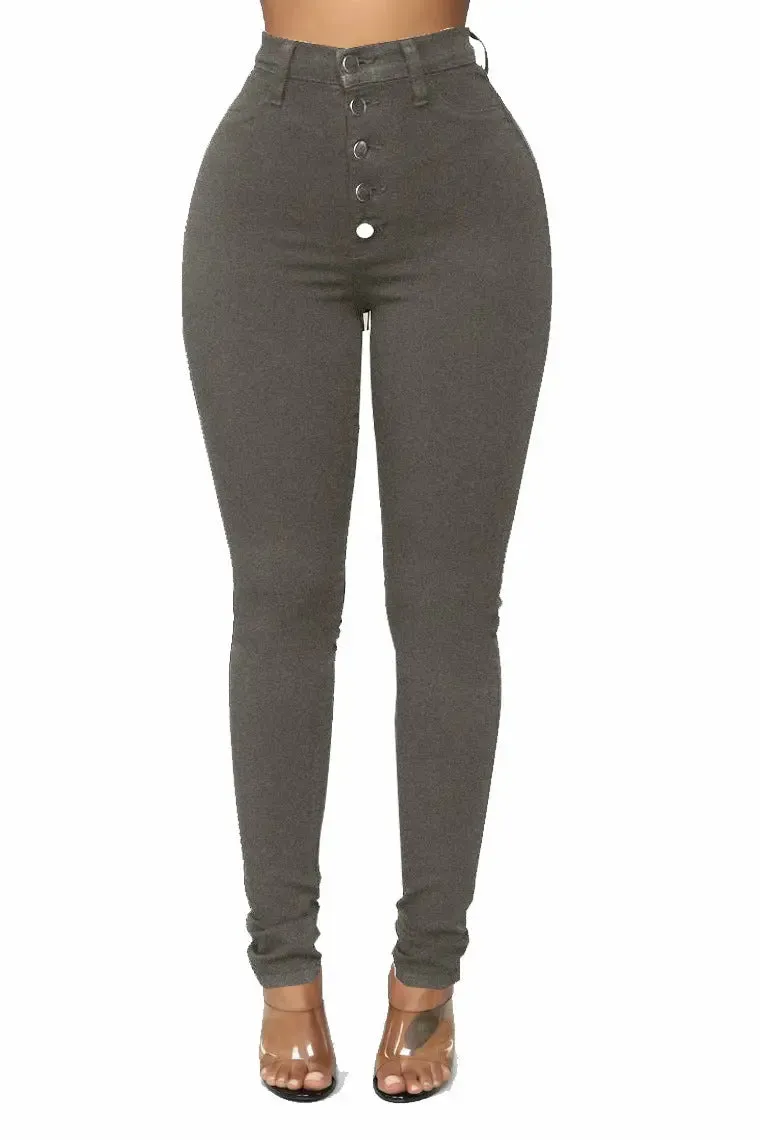 European and American high waist trousers cross-border jeans