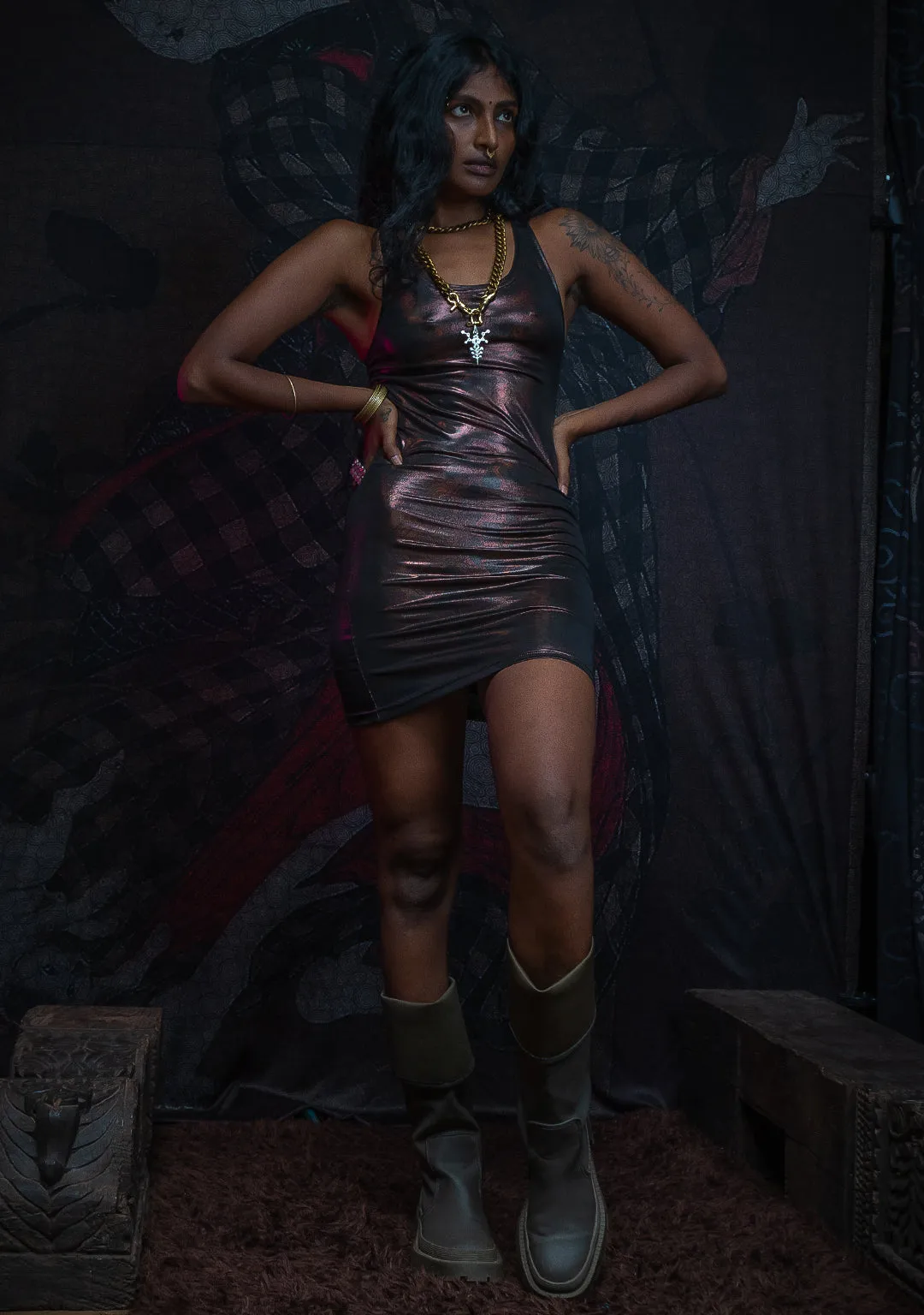 Fitted Dress / Special Edition - Holographic Copper ATLANTHEON