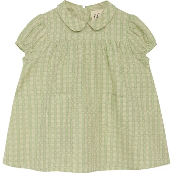 Flöss Stella Dress Lime Gingham