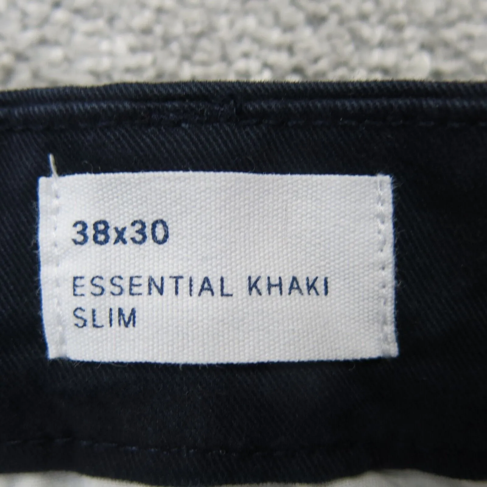 GAP Mens Slim Straight Leg Chino Pants Stretch Mid Rise Blue Size W38XL30
