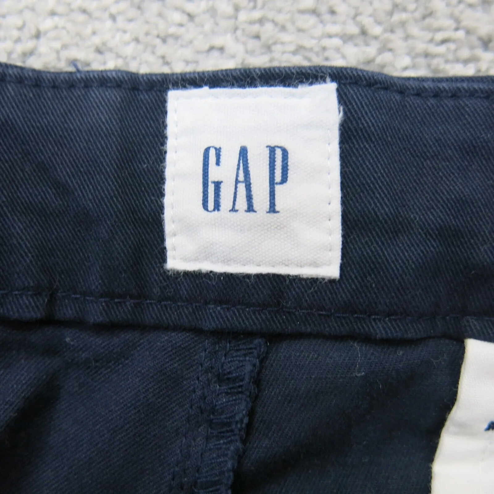 GAP Mens Slim Straight Leg Chino Pants Stretch Mid Rise Blue Size W38XL30