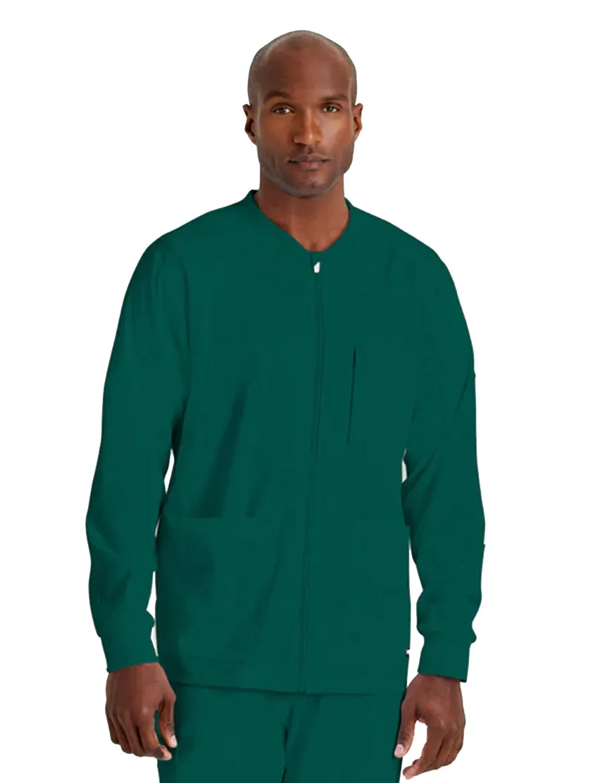 Grey's Anatomy Stretch™ by Barco React 5-Pocket Crewneck Warmup Scrub Jacket