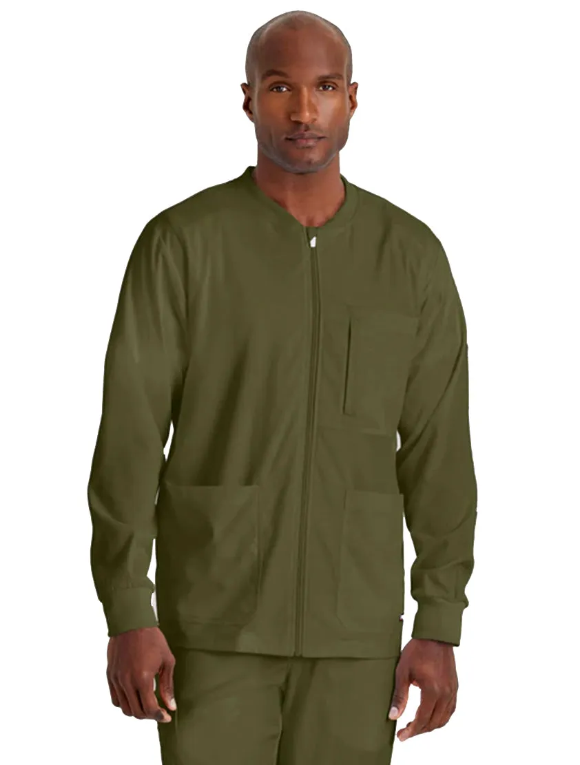 Grey's Anatomy Stretch™ by Barco React 5-Pocket Crewneck Warmup Scrub Jacket