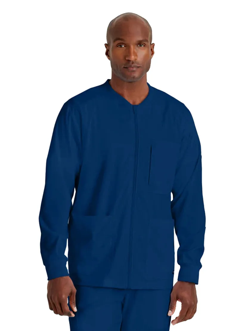 Grey's Anatomy Stretch™ by Barco React 5-Pocket Crewneck Warmup Scrub Jacket