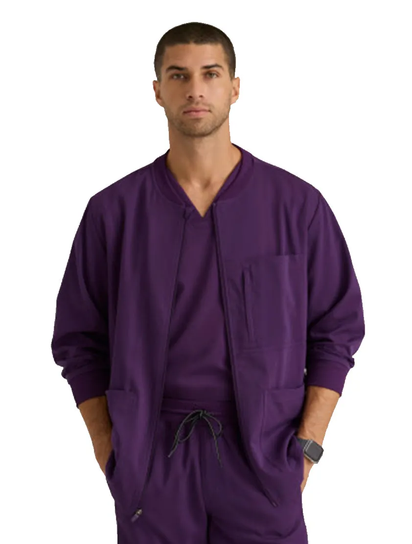 Grey's Anatomy Stretch™ by Barco React 5-Pocket Crewneck Warmup Scrub Jacket