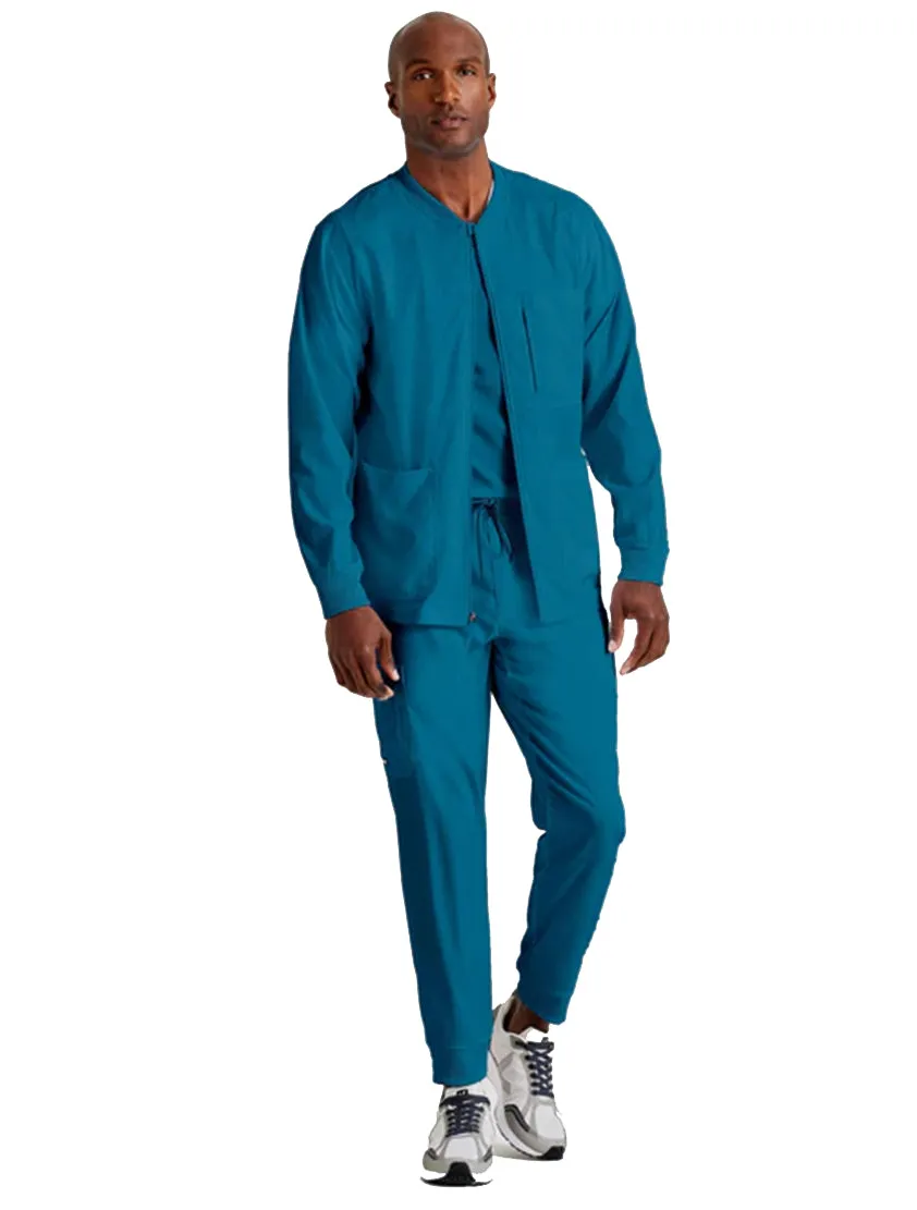Grey's Anatomy Stretch™ by Barco React 5-Pocket Crewneck Warmup Scrub Jacket