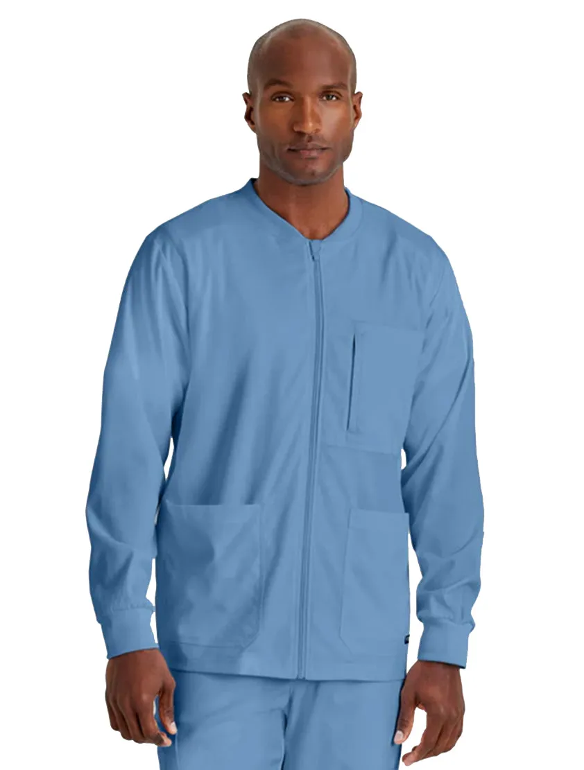 Grey's Anatomy Stretch™ by Barco React 5-Pocket Crewneck Warmup Scrub Jacket
