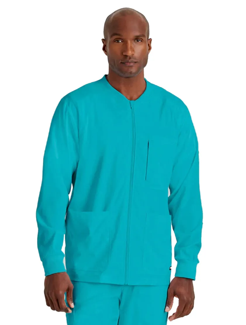 Grey's Anatomy Stretch™ by Barco React 5-Pocket Crewneck Warmup Scrub Jacket